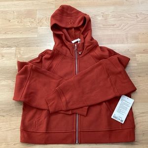 Red rock Scuba oversized full zip hoodie